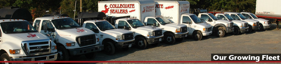 Driveway sealing and driveway paving fleet